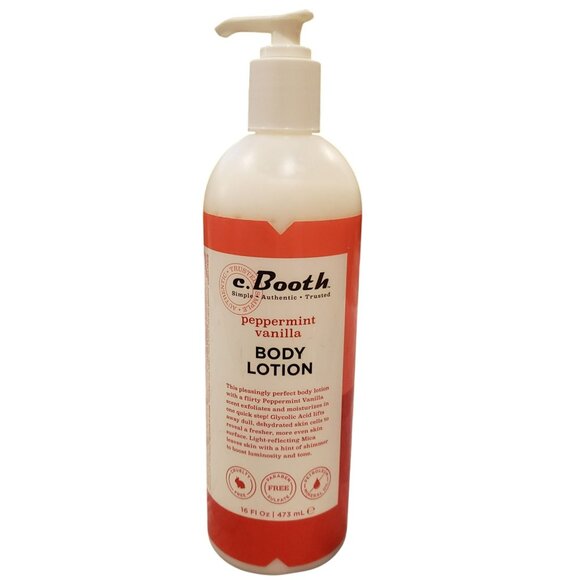 C. Booth Other - C Booth Peppermint Vanilla Body Lotion 16 fl oz Discontinued Vegan Paraben Free